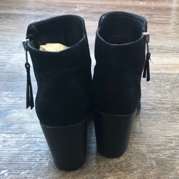 Black Suede Ankle Boots - Picture 4 of 5